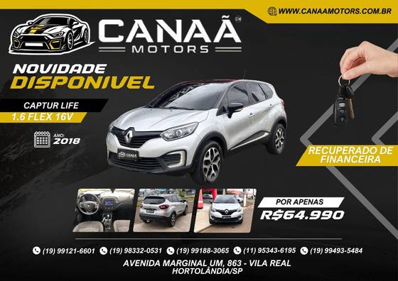 RENAULT CAPTUR 1.6 16V SCE FLEX LIFE X-TRONIC
